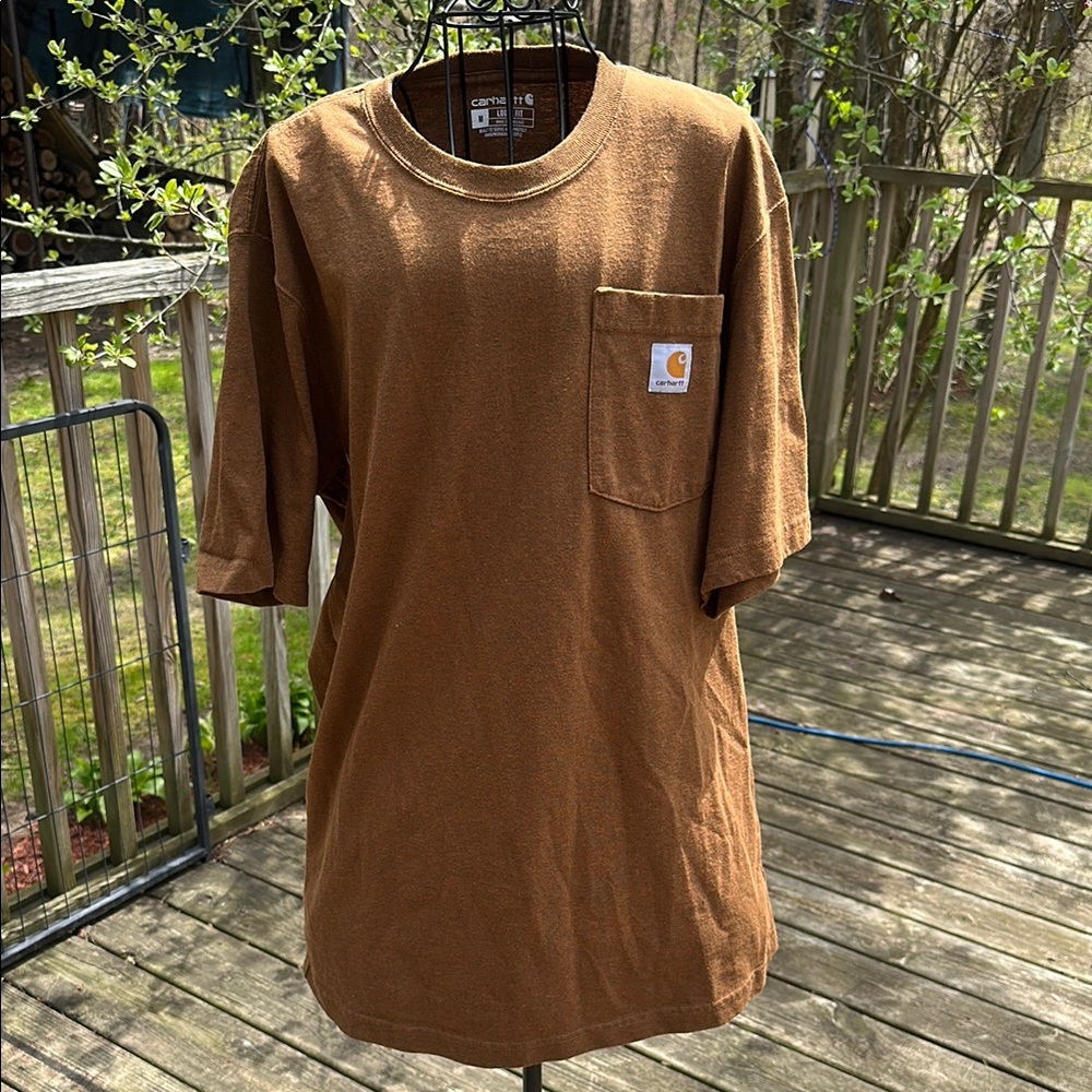 Carhartt Men's Brown Pocket T-Shirt